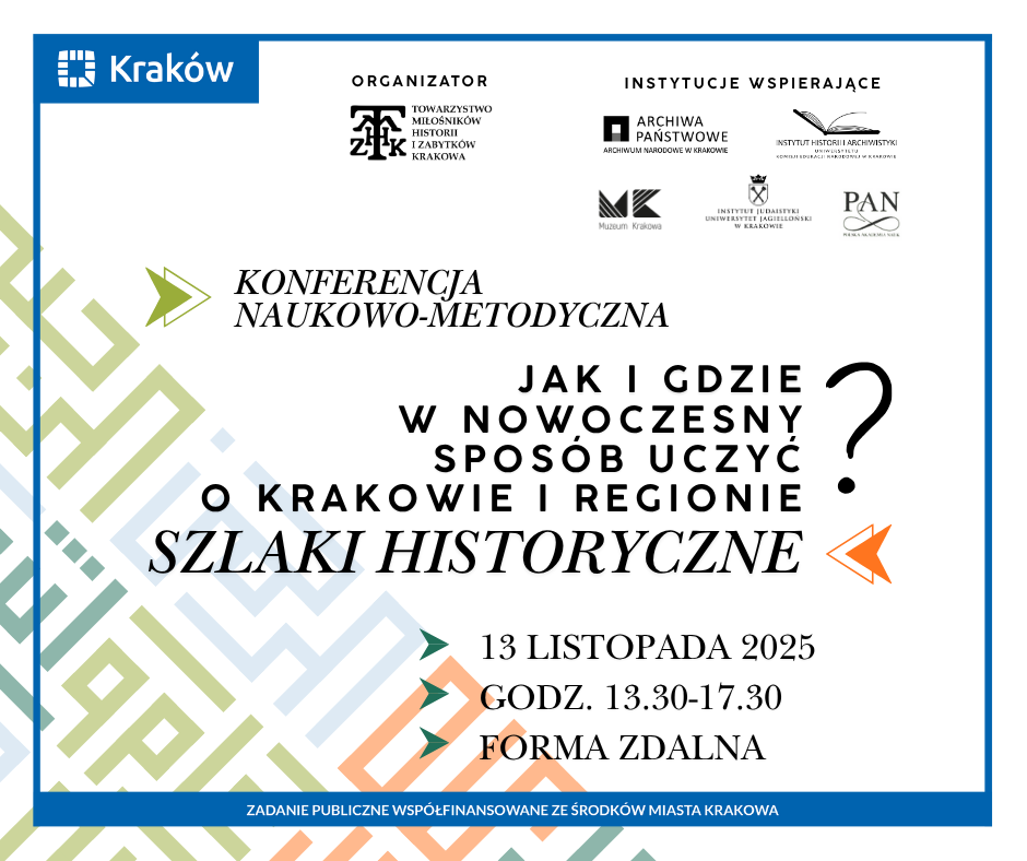 konferencja naukowa Jak i gdzie w nowoczesny sposb uczy o Krakowa szlaki turystyczne fb 2